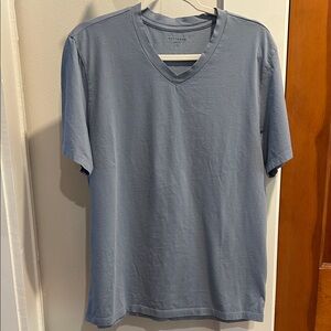 Men's Blue V-Neck Tee